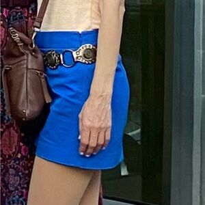 Theory Royal Blue Mini Skirt Size 0